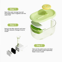 HKM-2251965 Automatic Cat Water Fountain 2.2L with Ultra-Quiet Operation and Filtration System