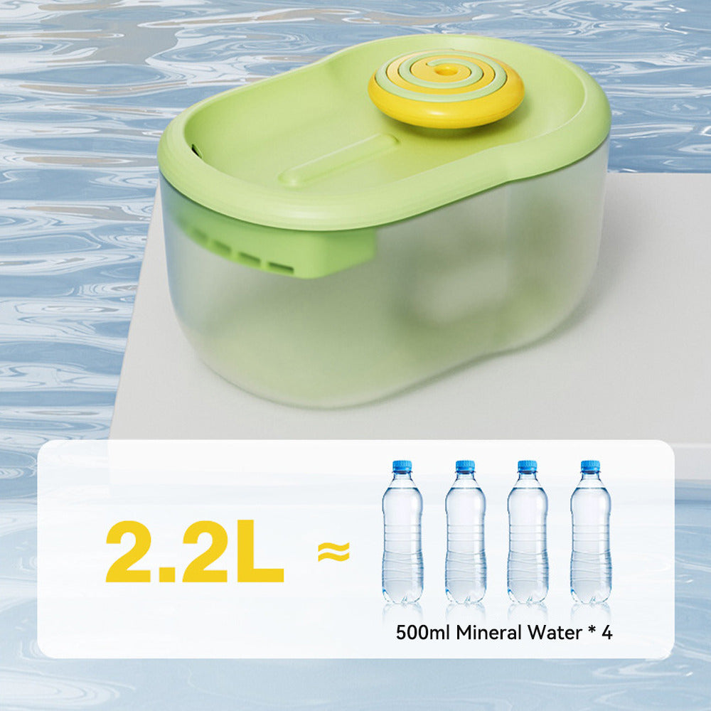 HKM-2251965 Automatic Cat Water Fountain 2.2L with Ultra-Quiet Operation and Filtration System