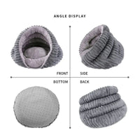 HKM-2254525 Cozy Four-Season Cat Nest Bed - Foldable, Washable Velvet Sleeping Bag for Pets