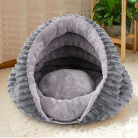 HKM-2254525 Cozy Four-Season Cat Nest Bed - Foldable, Washable Velvet Sleeping Bag for Pets