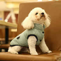 HKM-2254909 Cozy Cotton Dog Vest in Grey and Orange - Available in Sizes S to 2XL