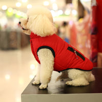 HKM-2254909 Cozy Cotton Dog Vest in Grey and Orange - Available in Sizes S to 2XL