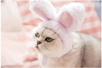HKM-2255293 Warm Rabbit Ears Pet Hat for Dogs and Cats - Adjustable Cosplay Costume for Winter Parties