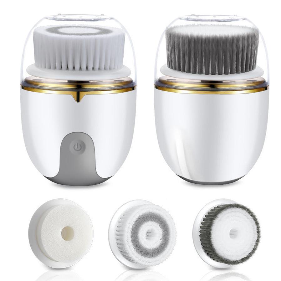 HKM-225619 Electric Cleansing Brush with Interchangeable Heads for Deep Skin Cleaning and Makeup Removal
