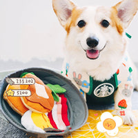 HKM-2257085 Breakfast Pot Pet Vocal Toys for Interactive Play and Food Hiding