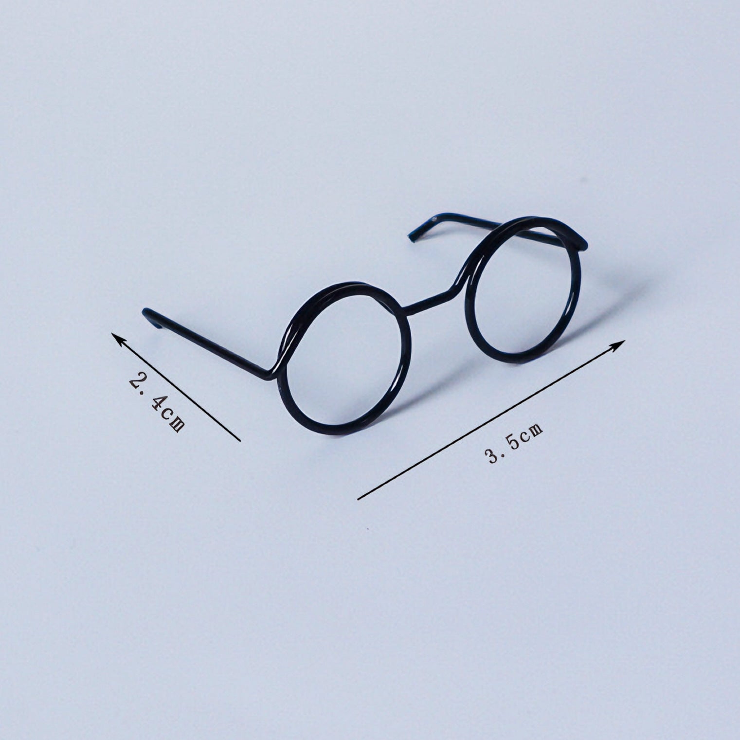 HKM-2257853 Mini Glasses Frame DIY Ornament Accessories - Metal Eyes Design, Available in Various Colors and Patterns
