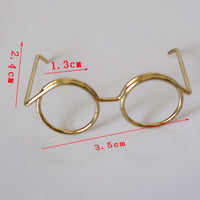 HKM-2257853 Mini Glasses Frame DIY Ornament Accessories - Metal Eyes Design, Available in Various Colors and Patterns