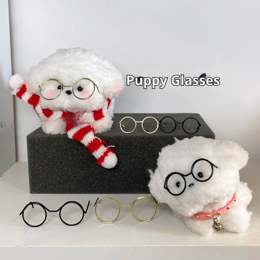 HKM-2257853 Mini Glasses Frame DIY Ornament Accessories - Metal Eyes Design, Available in Various Colors and Patterns