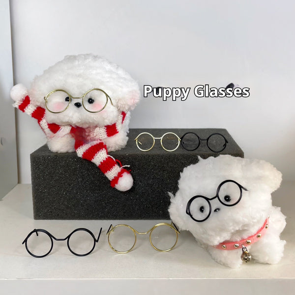 HKM-2257853 Mini Glasses Frame DIY Ornament Accessories - Metal Eyes Design, Available in Various Colors and Patterns
