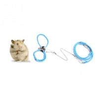 HKM-2260029 Adjustable Nylon Training Traction Rope for Hamsters with Soft Comfort and Bell