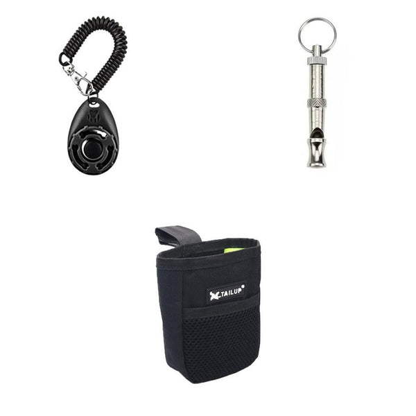 HKM-226067 Interactive Dog Training Accessories Set - Includes Whistle, Clicker, Frisbees, and Balls