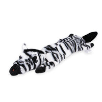 HKM-2261053 Nibbling Vent Plush Chew Toys for Pets - Zebra, Cow, Honey Badger, Marmot, Mongoose, Yellow Squirrel, Grey Wolf