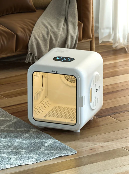 HKM-226131 Automatic Pet Hair Dryer Box with Speech Control and Temperature Regulation for Cats and Small Dogs