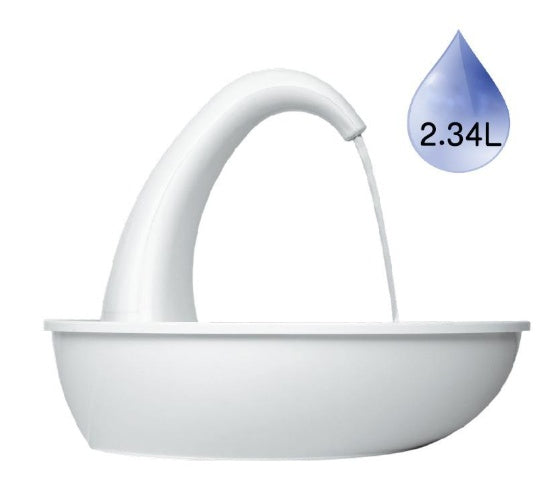 HKM-2262077 Automatic Cat Water Fountain Dispenser with Silent Pump and Easy-Clean Design, 2.36L Capacity