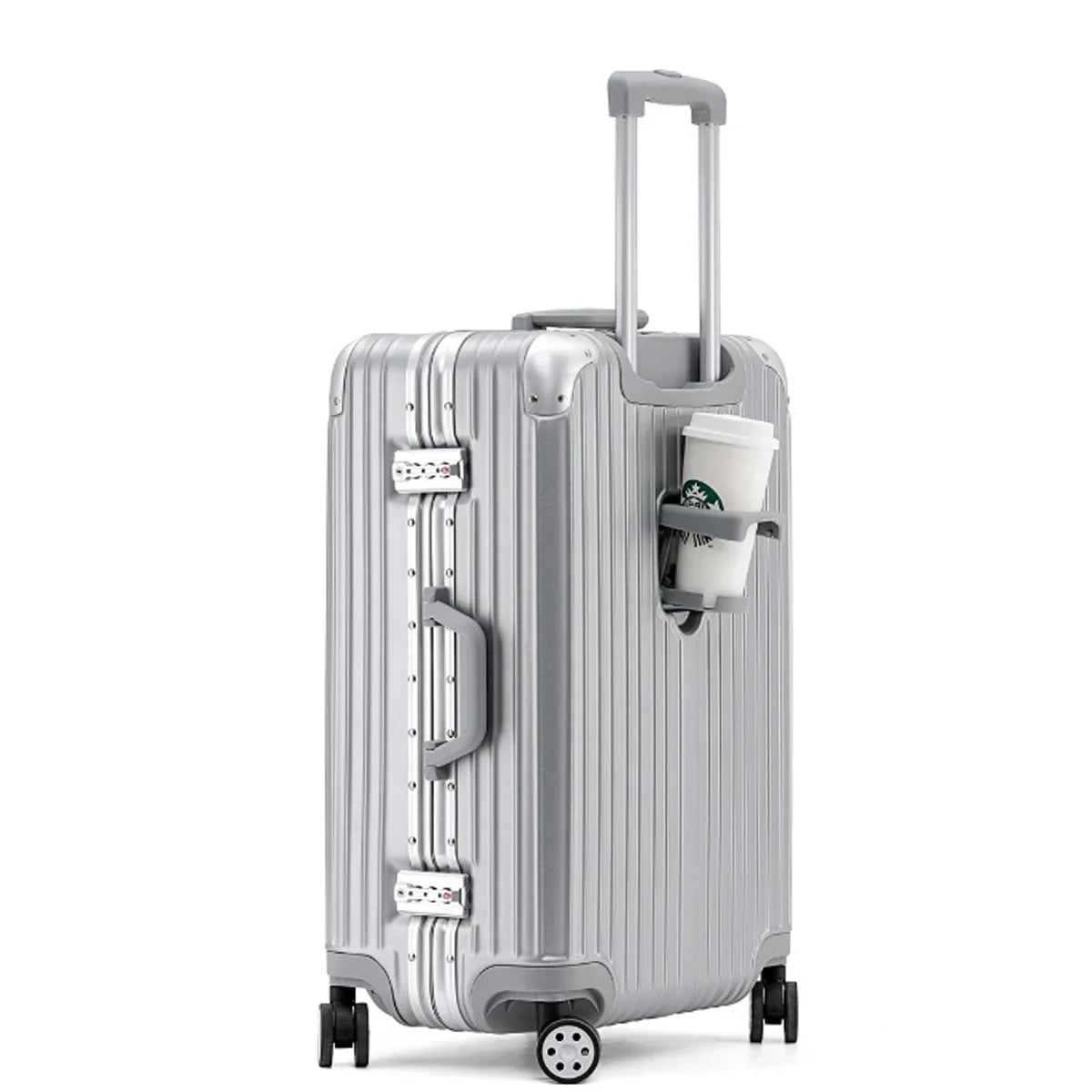 HKM-226259 Unisex Carry-On Trolley Luggage Suitcase with Integrated Password Lock
