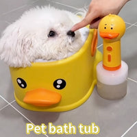 HKM-2263485 Duck-Shaped PVC Bathtub for Easy Pet Bathing – No Electricity Required, Sustainable & Space-Saving Design