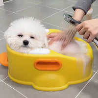 HKM-2263485 Duck-Shaped PVC Bathtub for Easy Pet Bathing – No Electricity Required, Sustainable & Space-Saving Design