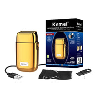 HKM-226387 Rechargeable Retro Metal Electric Hair Clipper with Oil Head Trimming Features