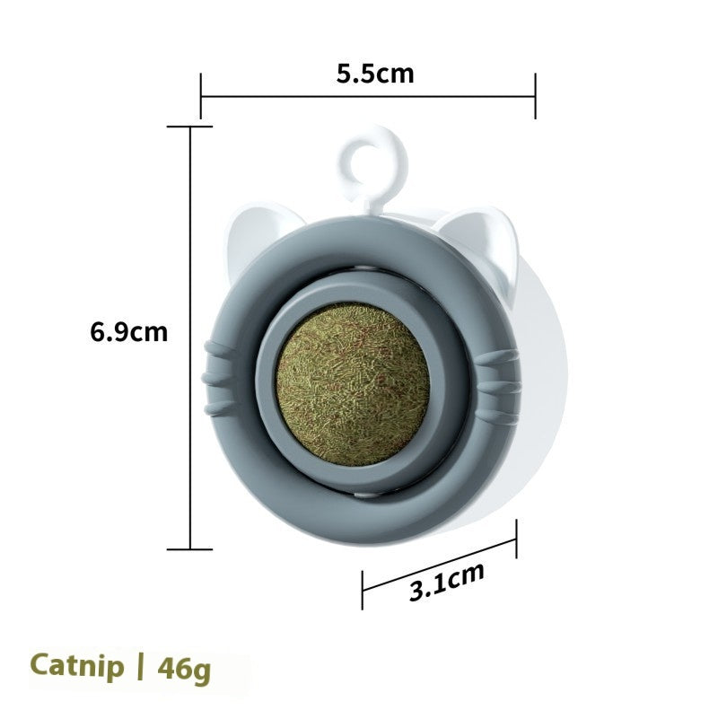 HKM-2264637 Cat Molar Mint Self-Hi Toy - Durable Pet Snack Chew Toy for Dental Health