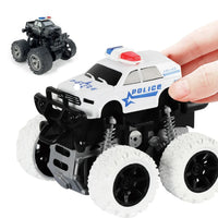 HKM-226515 Rotatable Four-Wheel Drive Police Car Toy with Inertial Stunt Action for Kids Ages 2 and Up
