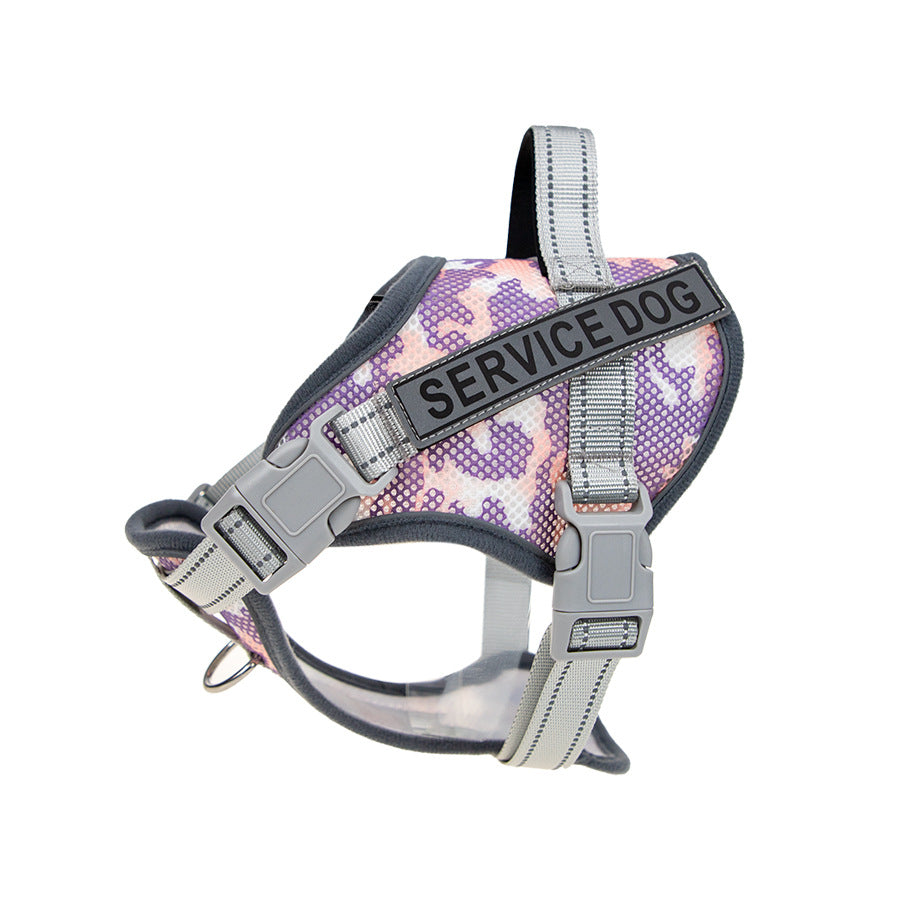 HKM-2265277 Colorful Reflective Pet Harness with Neck Protection and Anti-Strangulation Features