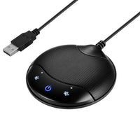 HKM-226579 USB Conference Condenser Microphone for Video and Voice Recording, Model A7, Black