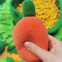 HKM-2266813 Sniff Pad for Dogs - Fleece Olfactory Play Mat with Radish Toy, 60 x 80cm