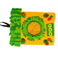 HKM-2266813 Sniff Pad for Dogs - Fleece Olfactory Play Mat with Radish Toy, 60 x 80cm
