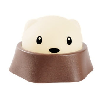 HKM-226707 USB Rechargeable LED Hamster Night Light with Two Brightness Modes for Kids' Rooms