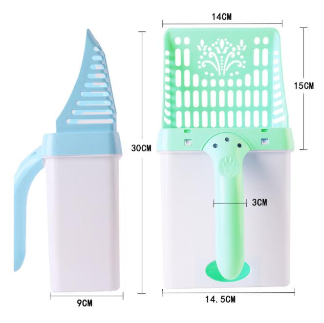 HKM-2267581 Integrated Cat Litter Scoop Set in Various Colors ¨C Durable ABS & PP Resin, Ideal for Litter and Food