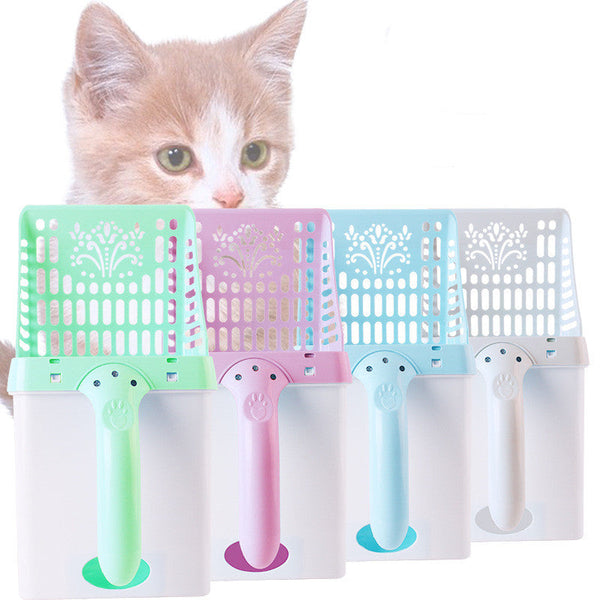 HKM-2267581 Integrated Cat Litter Scoop Set in Various Colors ¨C Durable ABS & PP Resin, Ideal for Litter and Food