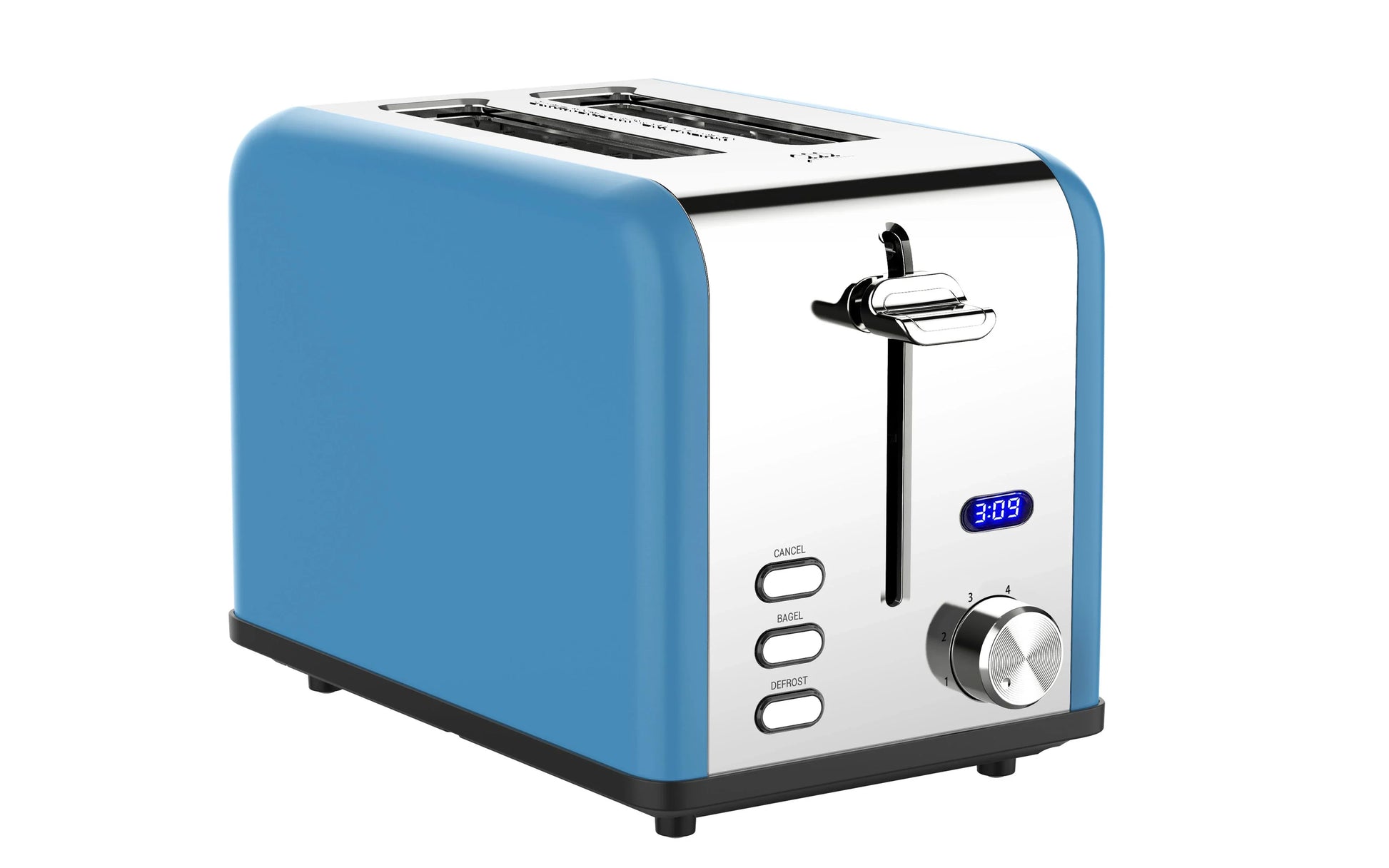 HKM-226771 2-Slice Stainless Steel Electric Toaster with Customisable Settings for Precise Toasting