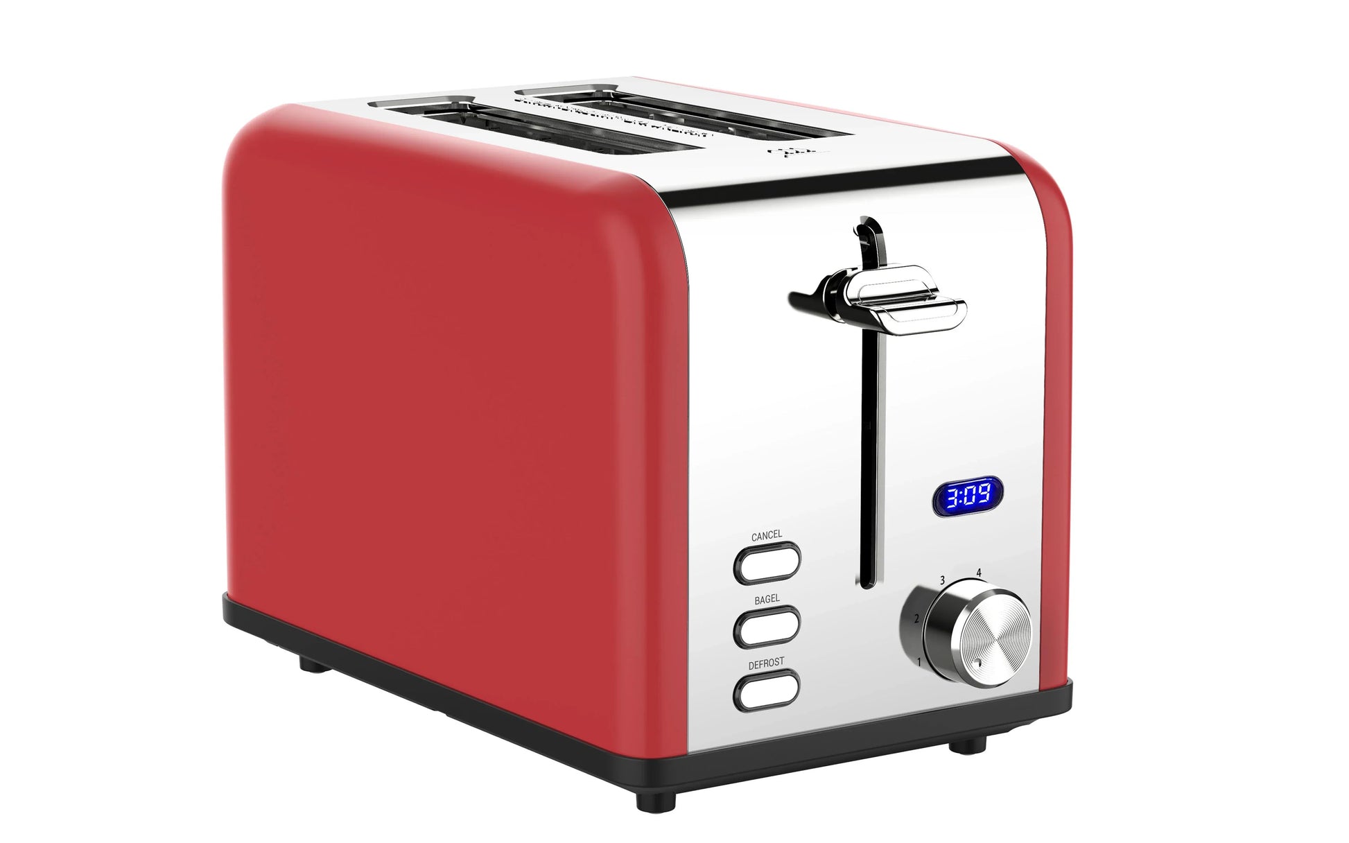 HKM-226771 2-Slice Stainless Steel Electric Toaster with Customisable Settings for Precise Toasting