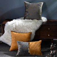 HKM-226835 Lightweight Solid Velvet Cushion Cover for Bedside or Living Room - 45x45 & 55x55 Options Available