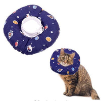 HKM-2269373 Cat Soft Ring Headgear - Cute Donut Pattern in Blue and Light Blue, Cotton Flannel & PP Cotton/Nylon - Multiple Sizes Available