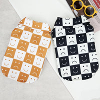 HKM-2270141 Casual Checkered Dog Shirt for All Sizes in Black and Brown