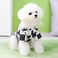 HKM-2270141 Casual Checkered Dog Shirt for All Sizes in Black and Brown