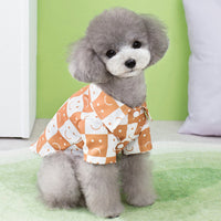 HKM-2270141 Casual Checkered Dog Shirt for All Sizes in Black and Brown