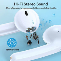 HKM-227027 True Wireless Stereo Pro6 Earphones with Microphone and Button Control for Gaming and Multimedia Use