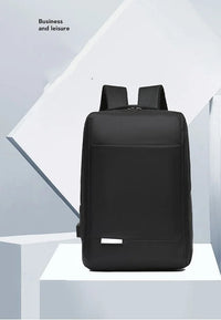 HKM-227091 Unisex Travel Backpack with USB Port and Waterproof Custom Polyester for Business and Laptop Use