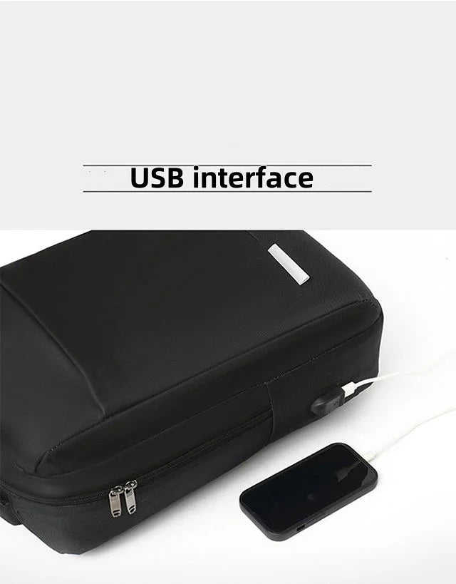 HKM-227091 Unisex Travel Backpack with USB Port and Waterproof Custom Polyester for Business and Laptop Use