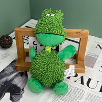 HKM-2271421 Microfiber Standing Duck Plush Toy for Dogs - Bite-Resistant Pet Plaything in Orange, Green, or Pink