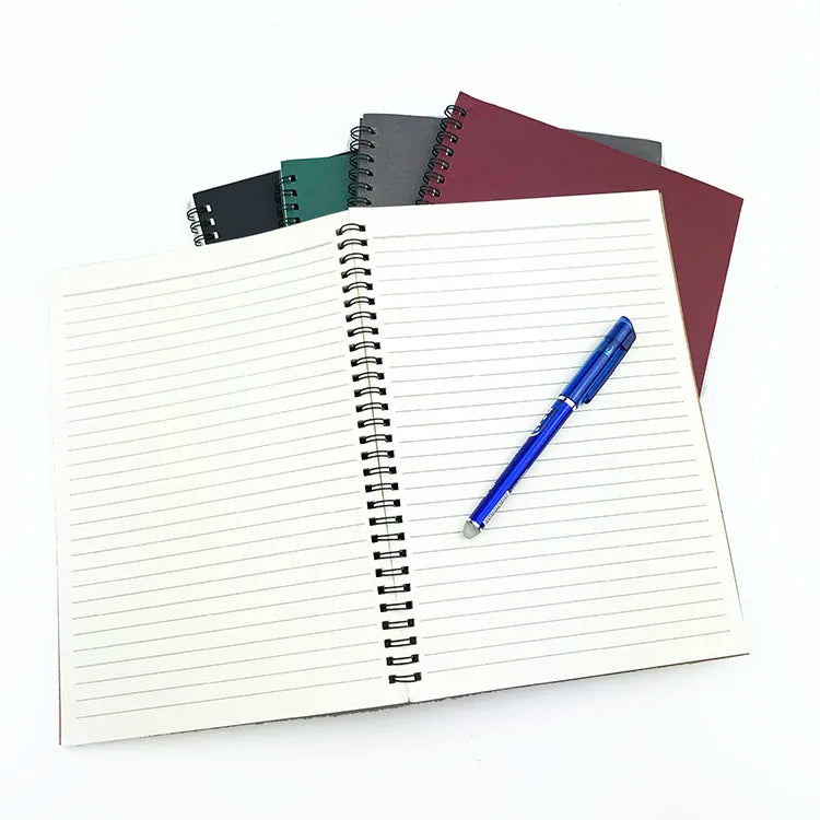 HKM-227155 B5 Kraft Paper Spiral Bound Notebook with 200 Pages