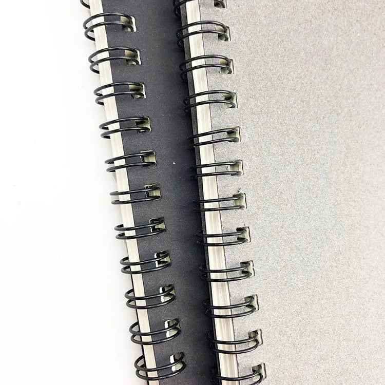 HKM-227155 B5 Kraft Paper Spiral Bound Notebook with 200 Pages