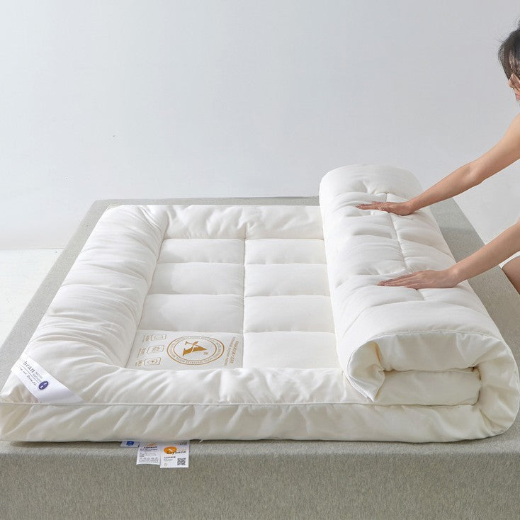 HKM-227347 White Soybean Fiber Mattress - Soft Anti-Feather Cloth Cover, Multiple Sizes Available