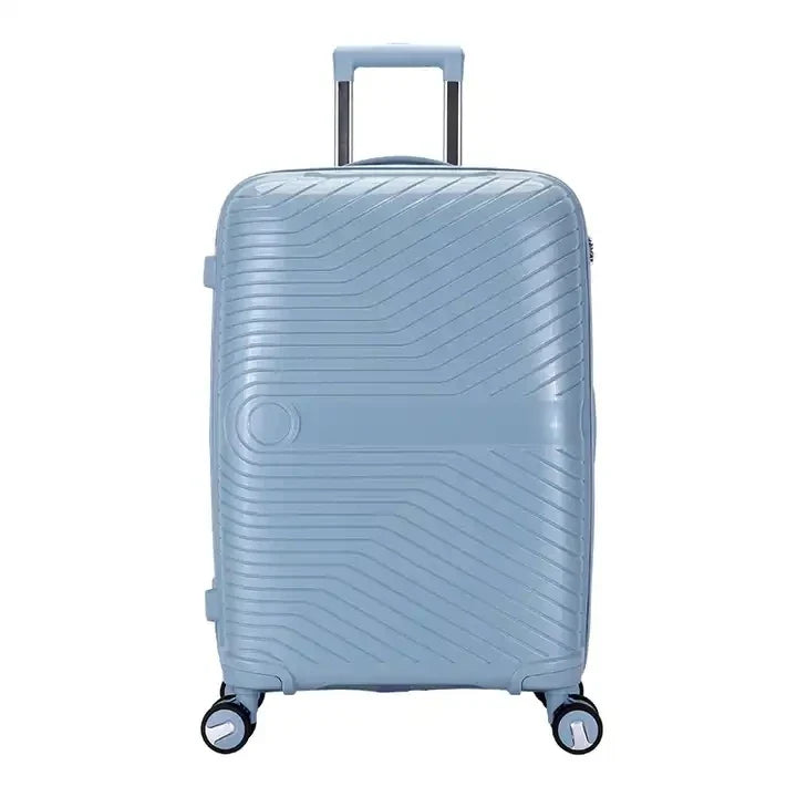HKM-227411 PP Luggage Set - 3 Waterproof Hard Shell Travel Suitcases in 20'', 24'', and 28'' Sizes