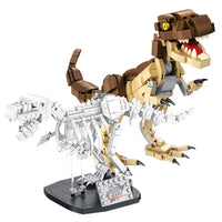 HKM-227603 2 in 1 Dinosaur Fossils Building Block Set | DIY 3D Assembly Toy for Ages 8 and Up