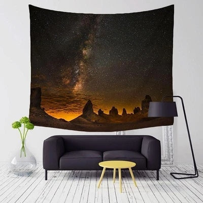 HKM-227731 European Classical Geometric Abstract Plush Fabric Tapestry for Home Decor