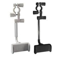 HKM-227731 Rotating Multifunctional Car Phone Holder for Rearview Mirror - Universal ABS Bracket in Black/White