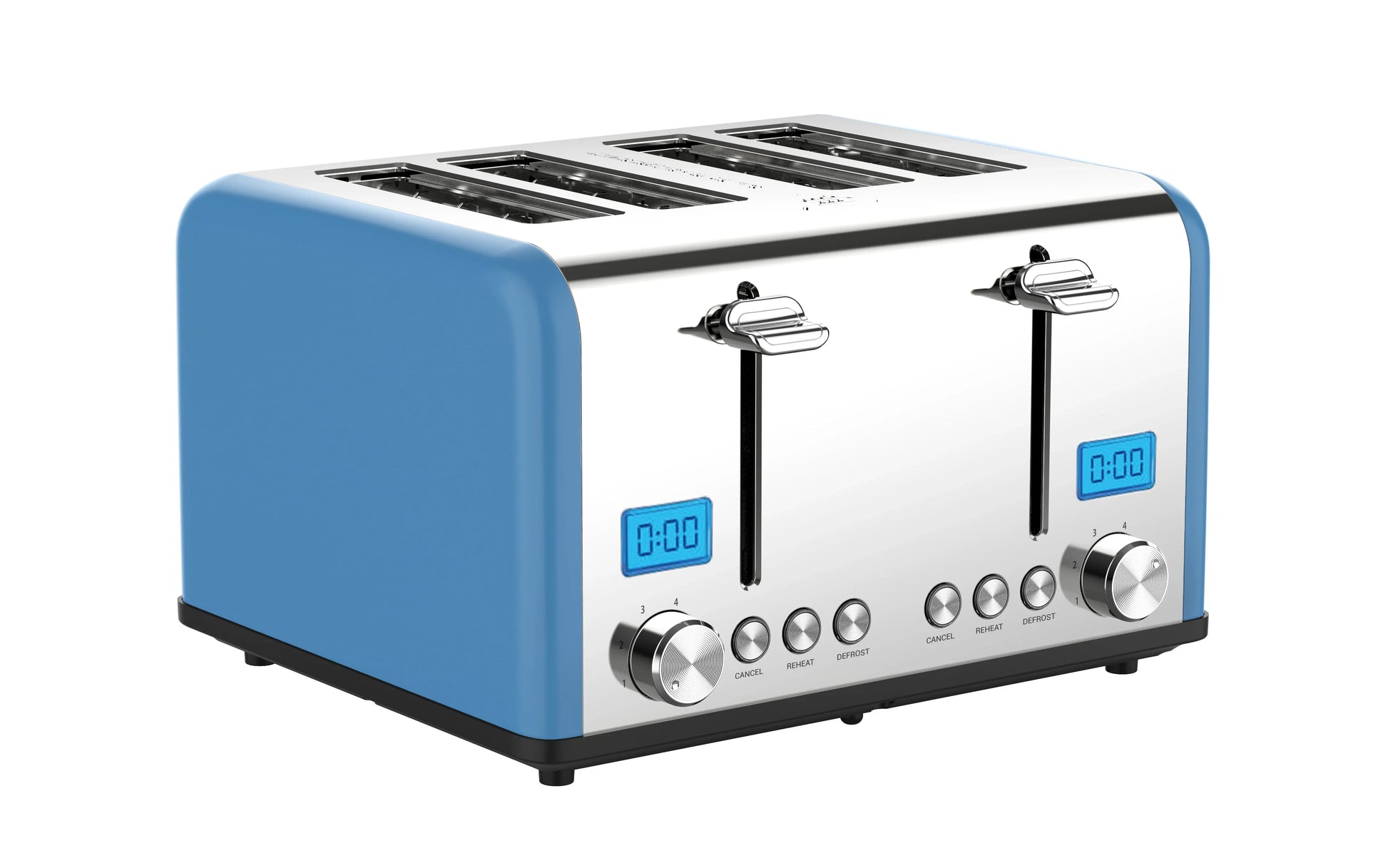 HKM-227923 Digital Touch Screen 4-Slice Electric Bread Toaster with Modern Design for Home Use